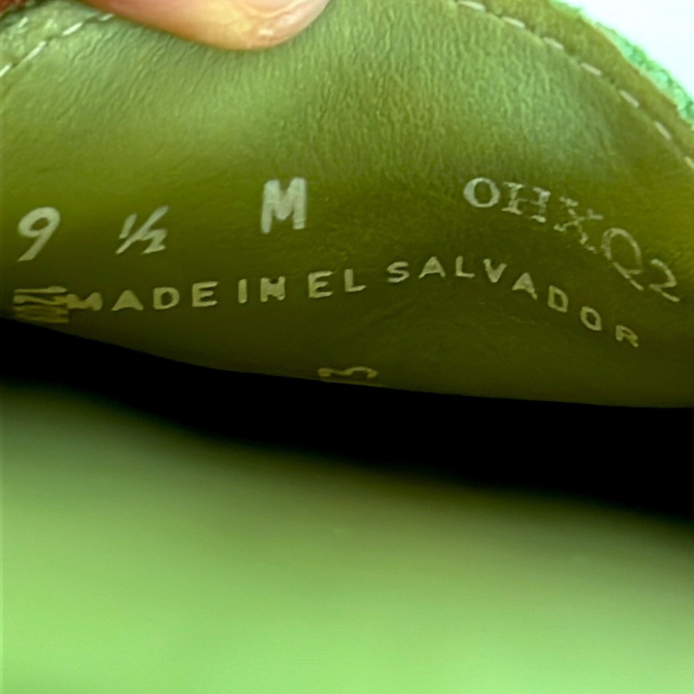 Green Suede Loafers - Picture 9 of 9